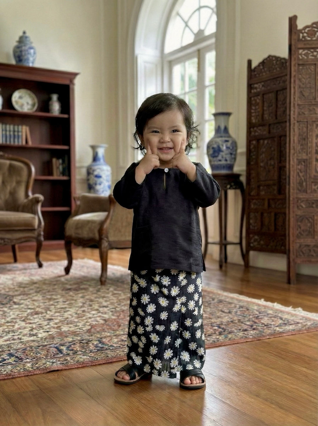 KESUMA Kurung Kedah Set in Ebony