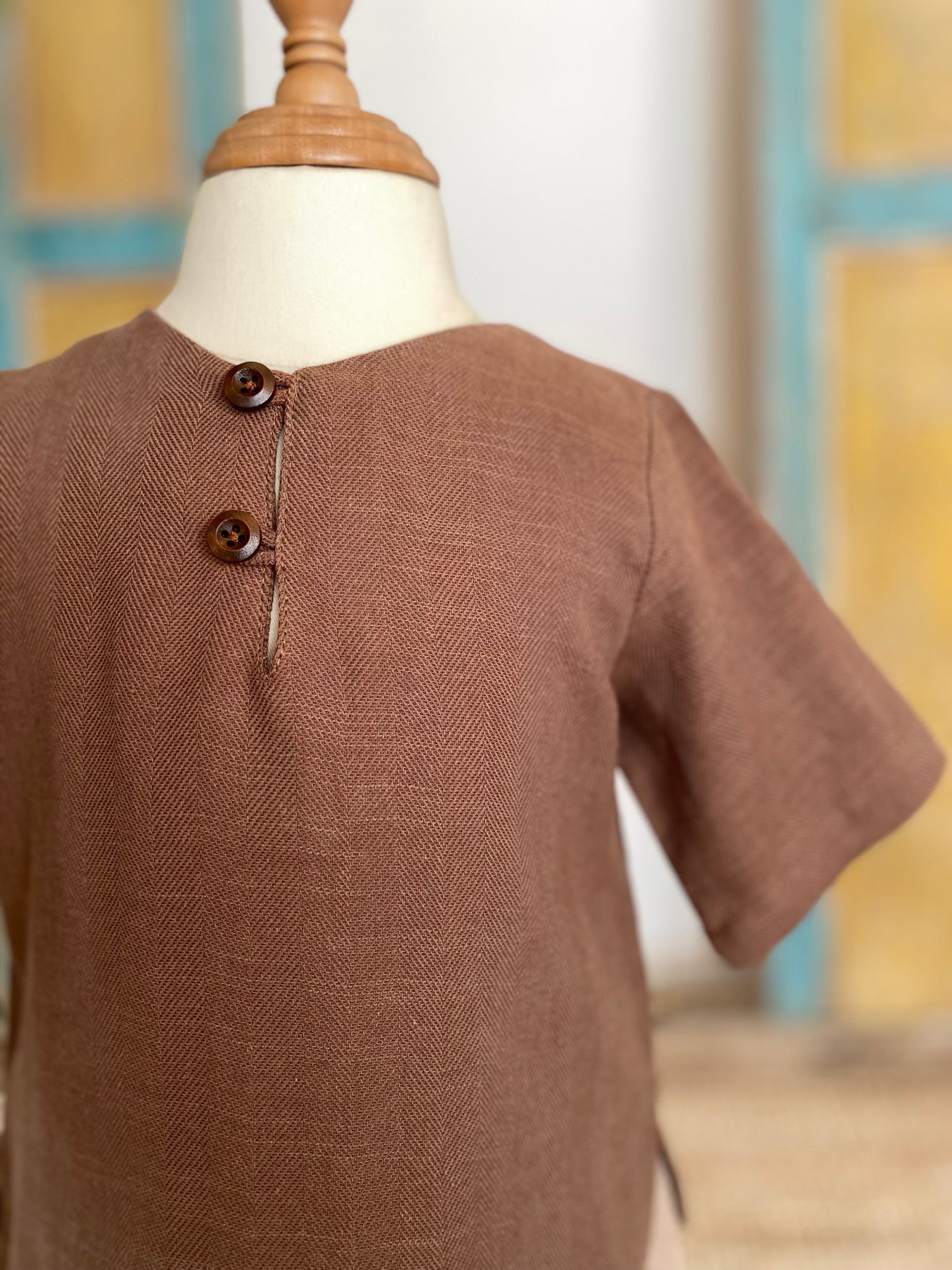 TENANG Unisex Baby’s Kurta in Hickory