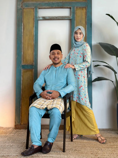 EMBUN Long Kurung Set in Meadow