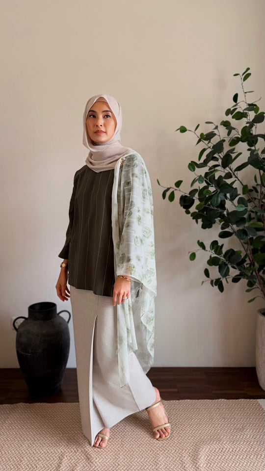 ALUN Selendang in Sage Luminance