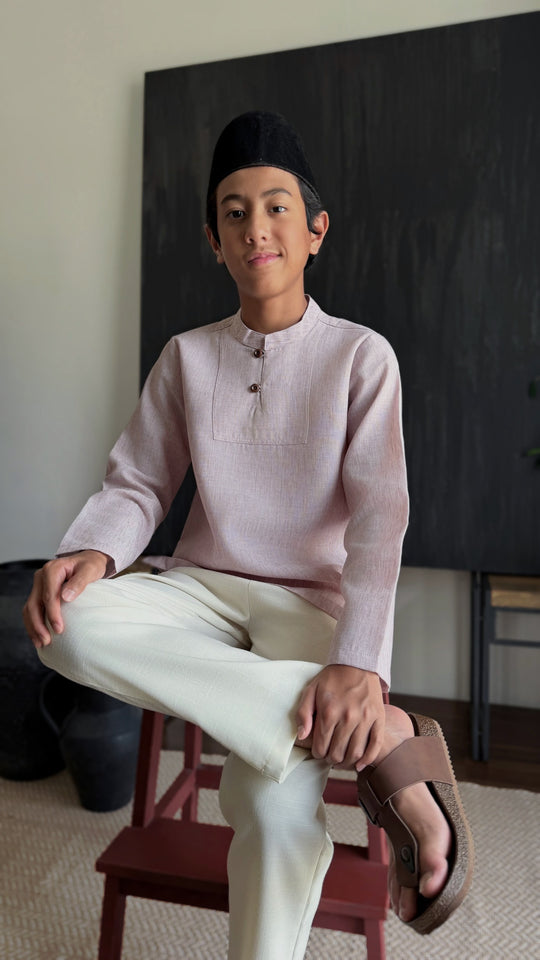 NADIM Kurta in Sandy Pink