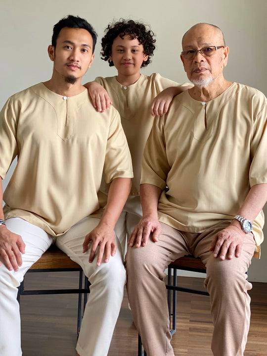 HALIM Relaxed Kurta in Tan