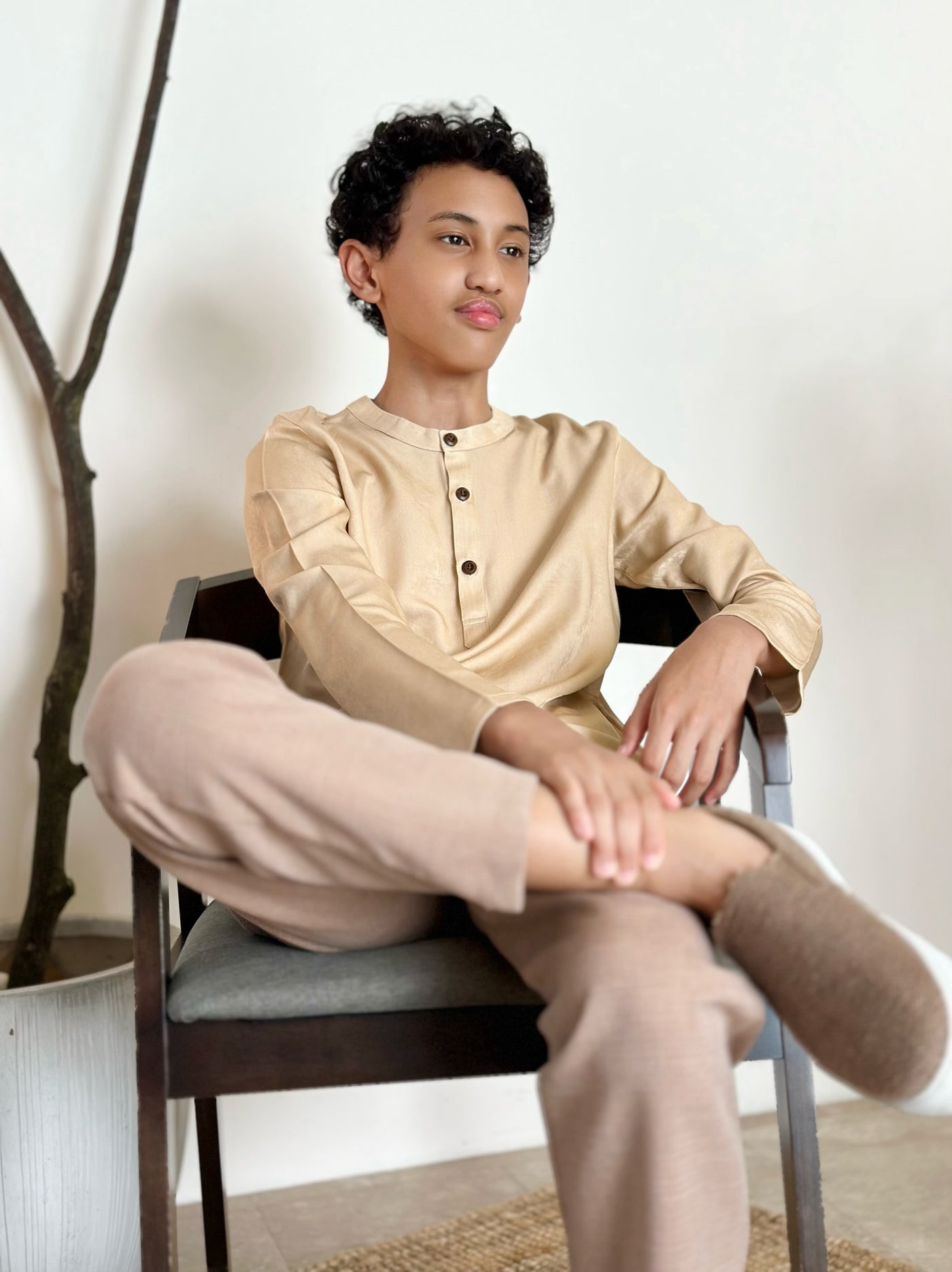 AMAR Kurta in Buttermilk