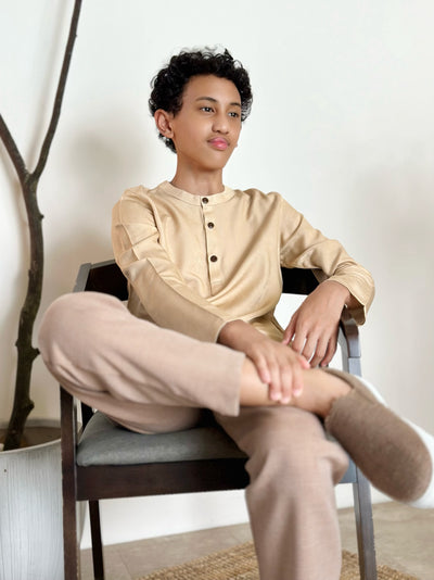 AMAR Kurta in Buttermilk