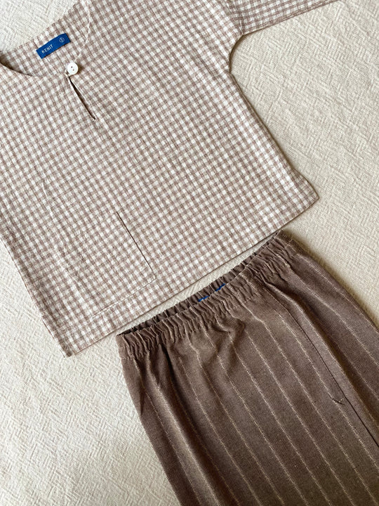 KESUMA Baby's Kurung Kedah Set in Sand