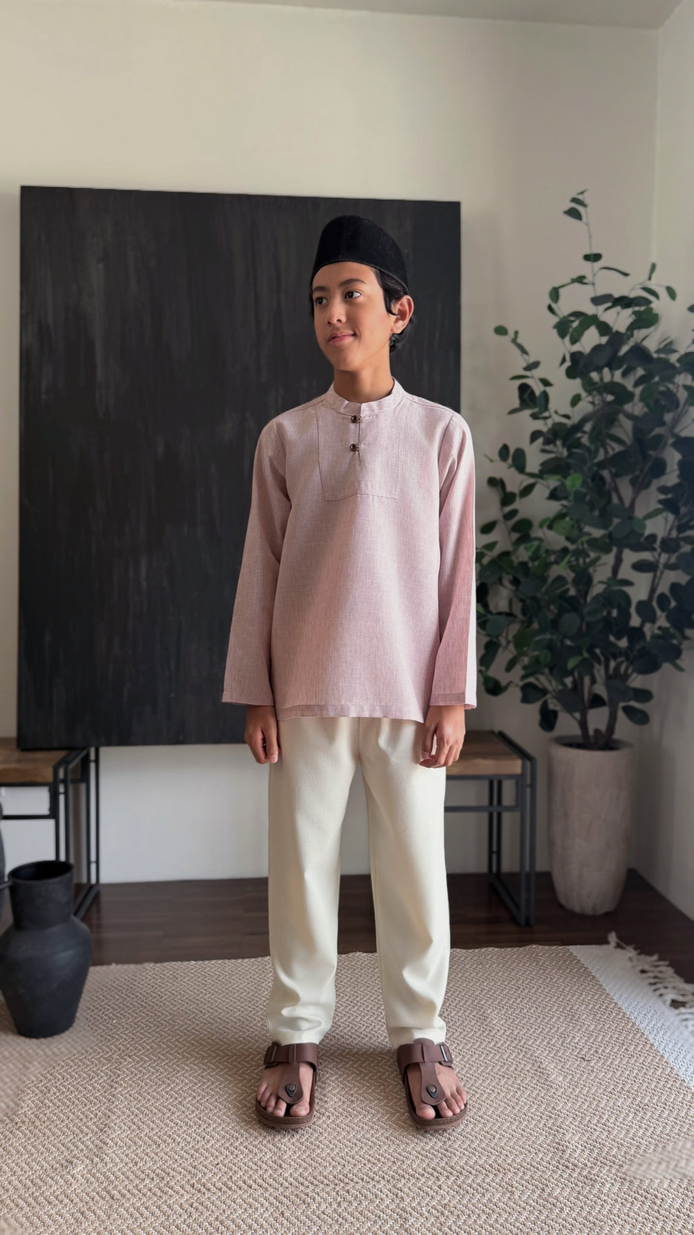 NADIM Kurta in Sandy Pink