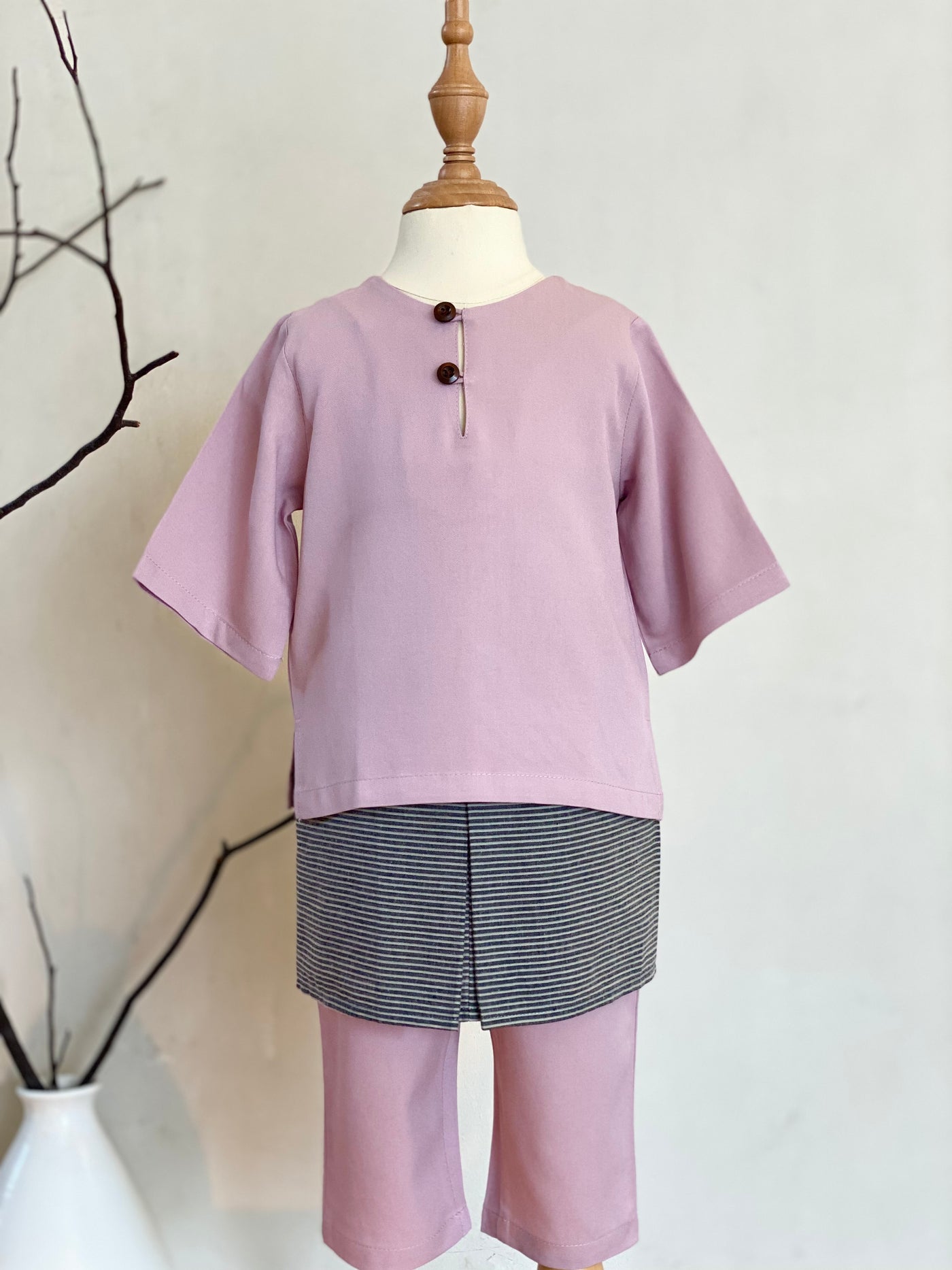 AYUB Instant Pelikat Style Samping in Graphite Stripes