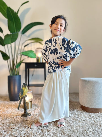 PAKMA Short Kurung Set in Vanilla Azure