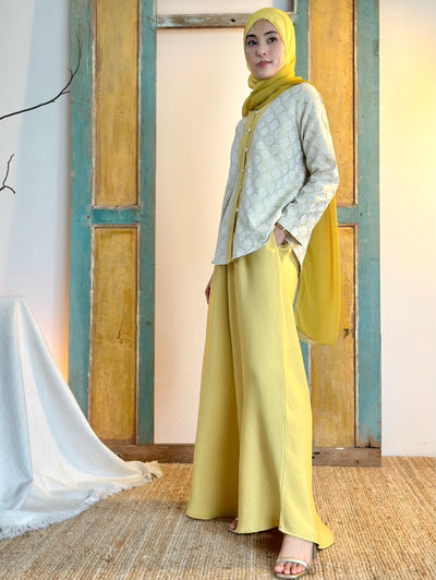 KEJORA Modern Mini Kurung Set in Daffodil