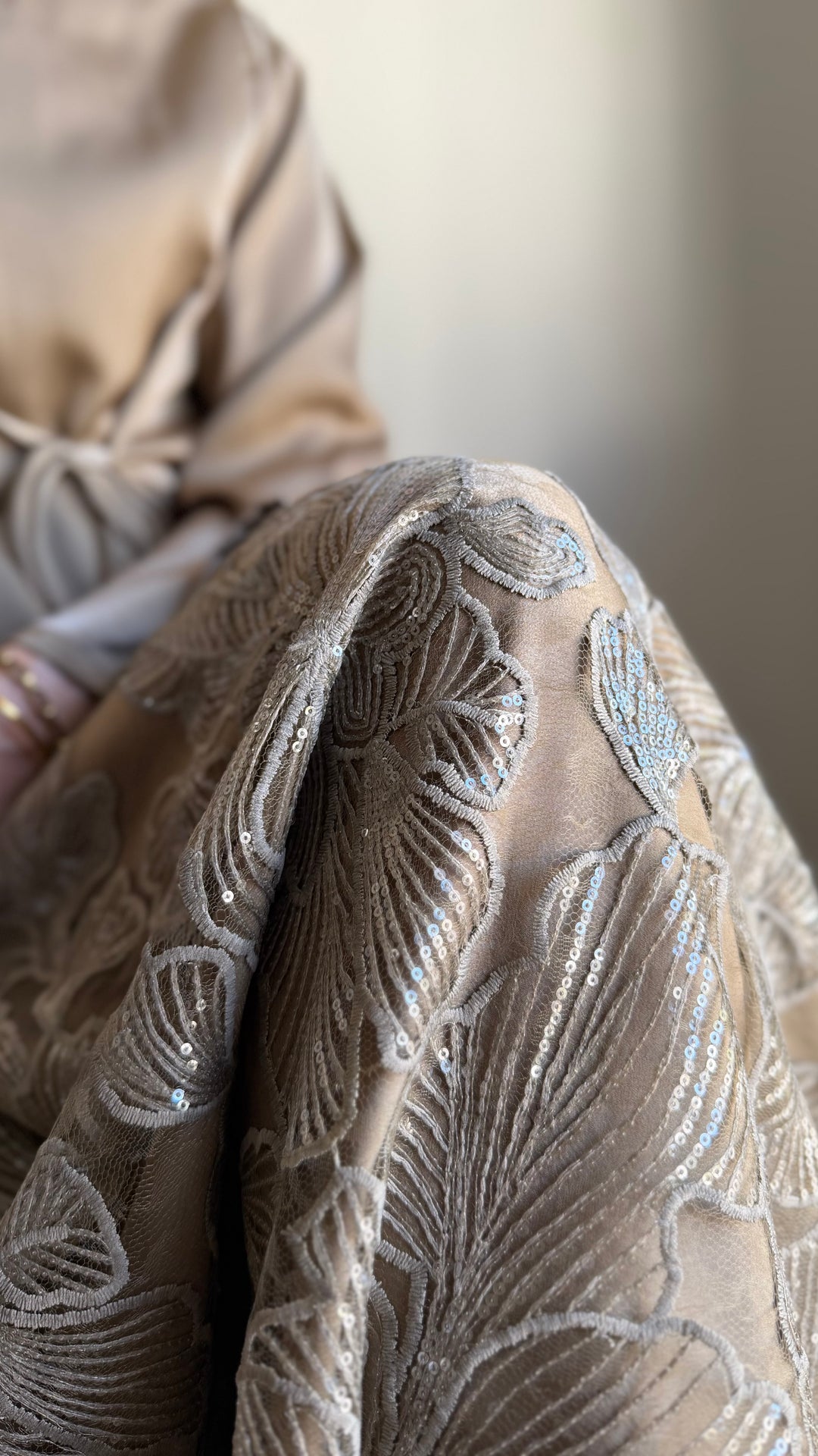 MONA Blouse & Skirt Set in Gilded Taupe