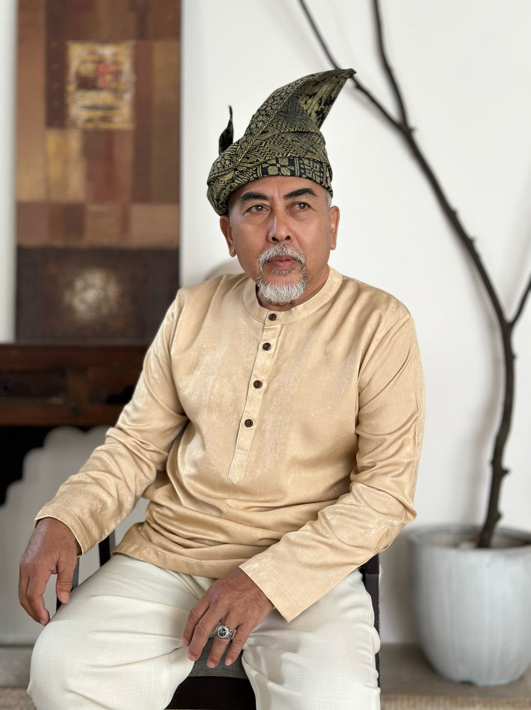 AHMAD Kurta in Buttermilk