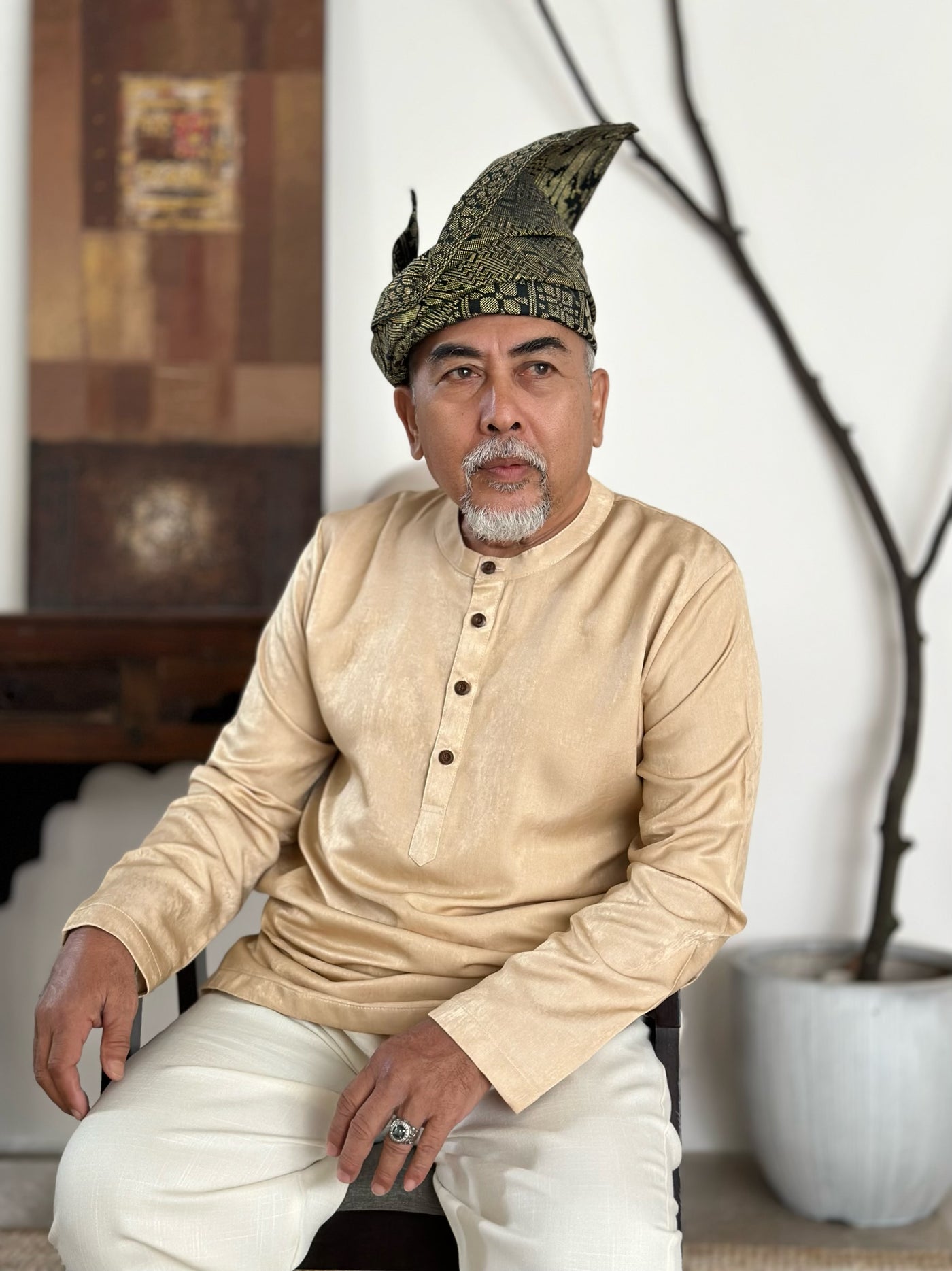 AHMAD Kurta in Buttermilk