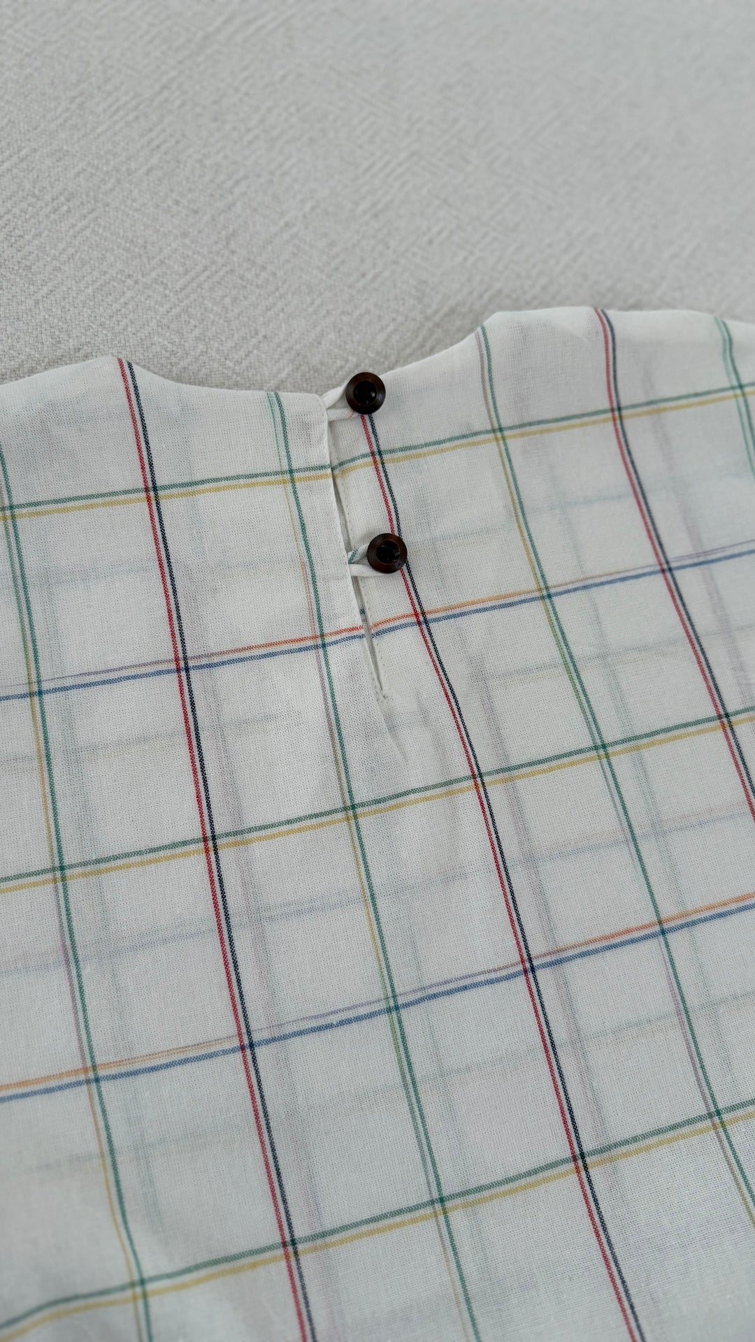 KENANGA Blouse in Pastel Grid (Top Only)