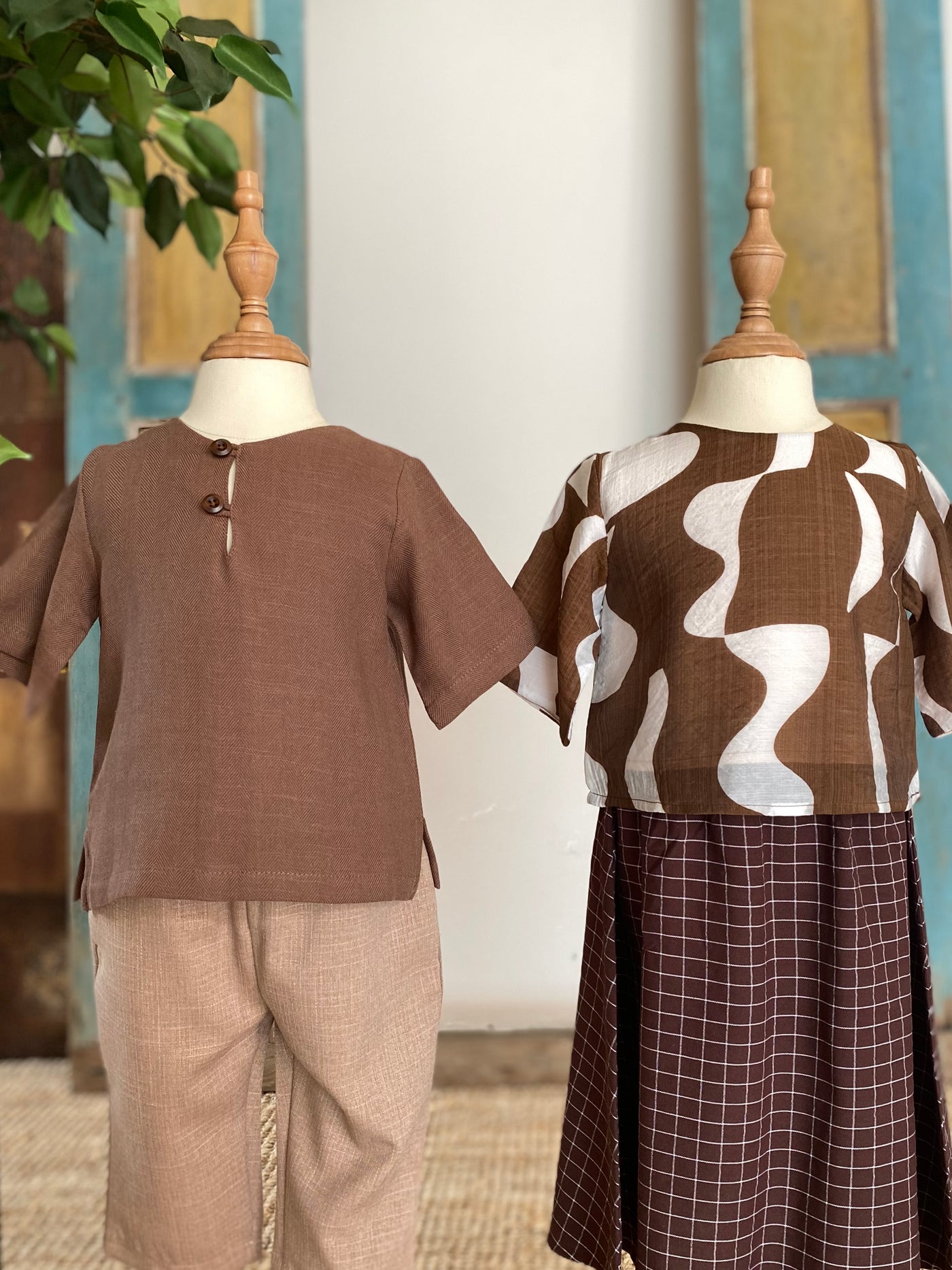 TENANG Unisex Baby’s Kurta in Hickory