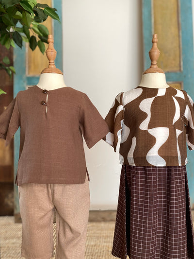 TENANG Unisex Baby’s Kurta in Hickory