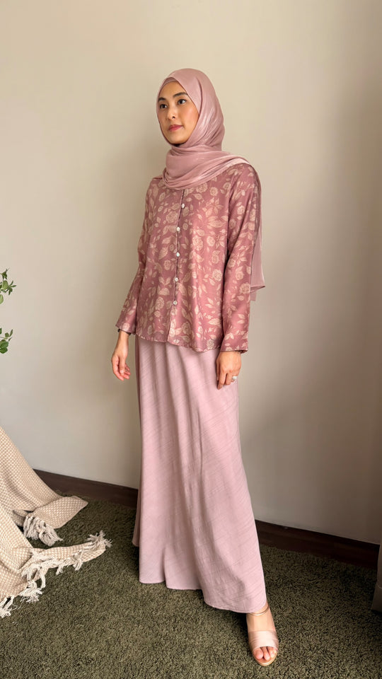 KEJORA Modern Mini Kurung Set in Antique Blush