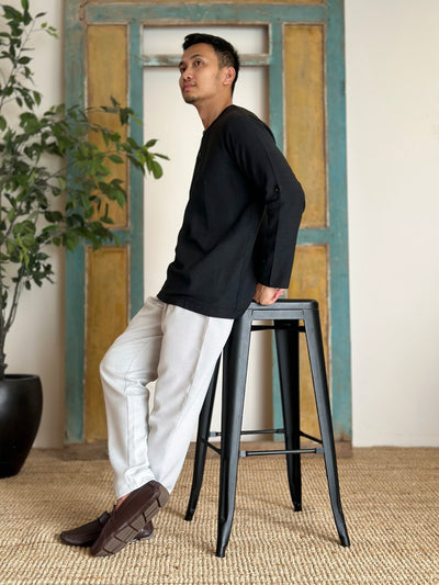 ELIAS Kurta in Charcoal