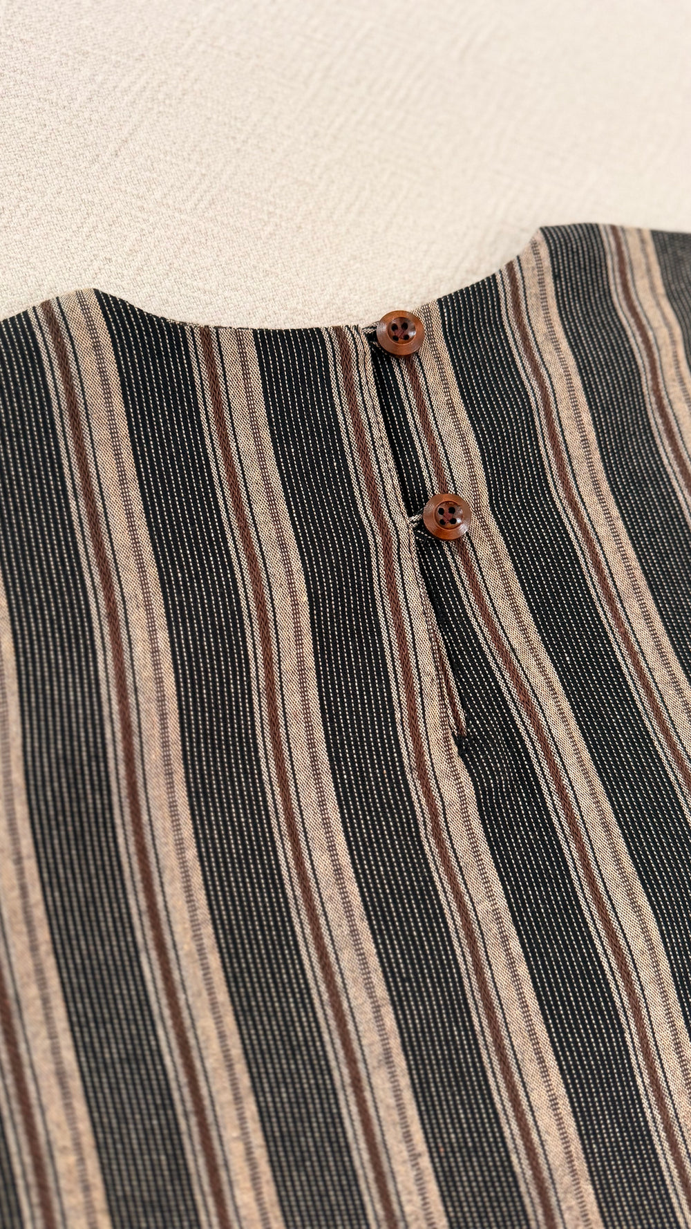 KENANGA Blouse in Espresso Stripes (Top Only)