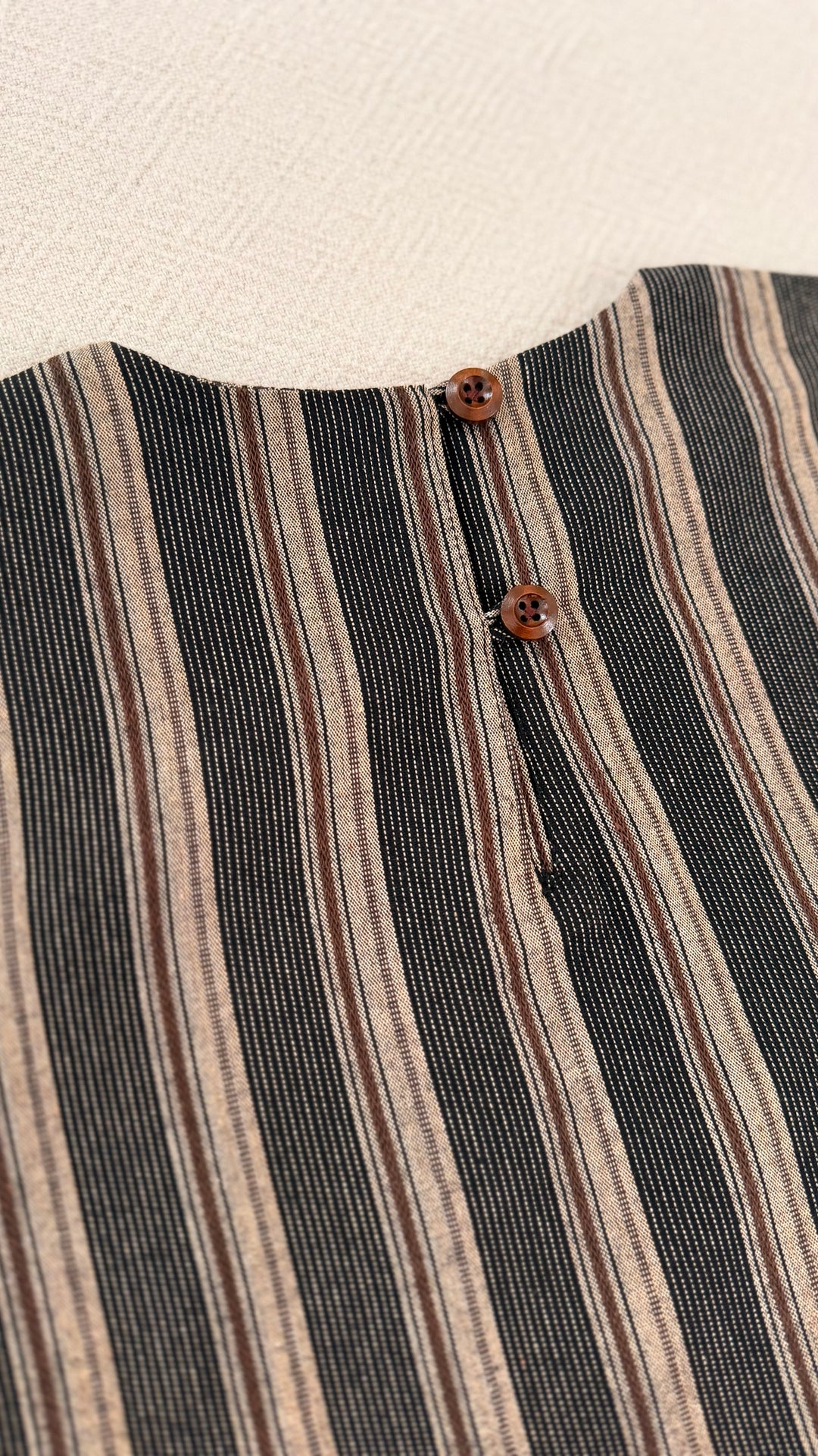 KENANGA Blouse in Espresso Stripes (Top Only)