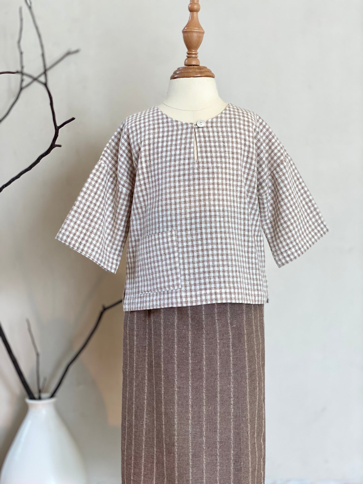KESUMA Baby's Kurung Kedah Set in Sand