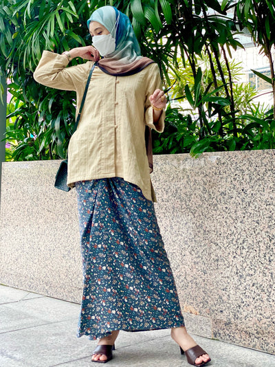 LESTARI Classic Kebarung Set in Tan