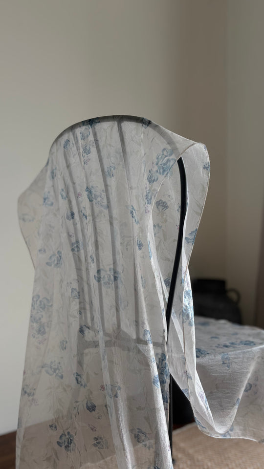 ALUN Selendang in Blue Botanica