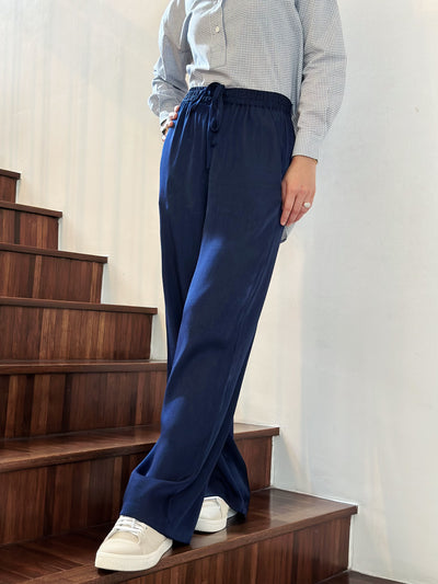 NAOMI Palazzo Pants in Midnight Blue