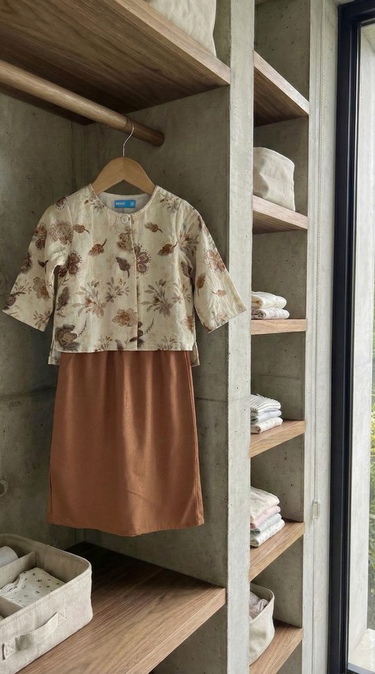 KARTIKA Modern Kurung Set in Honey