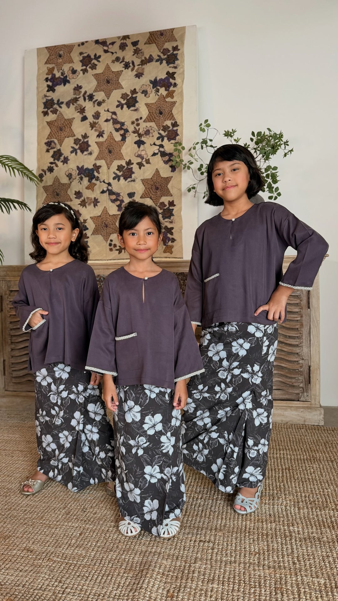 KESUMA Kurung Kedah Set in Vintage Mauve