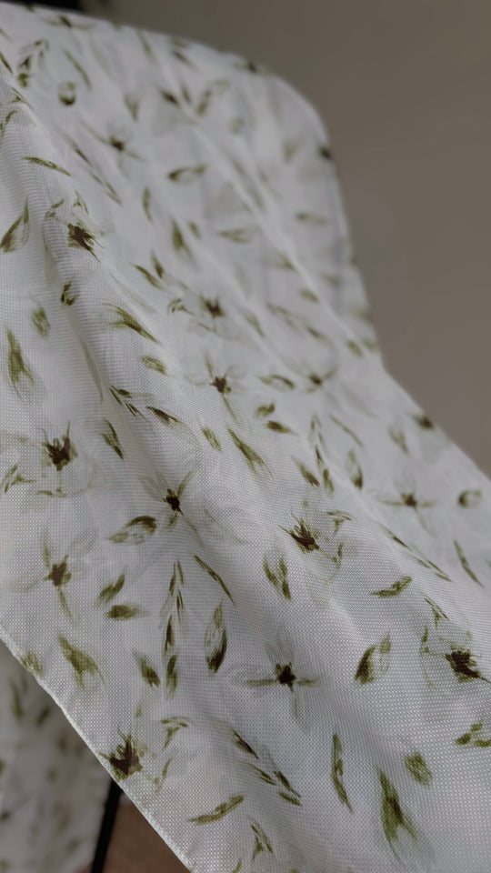 ALUN Selendang in Olive Petals