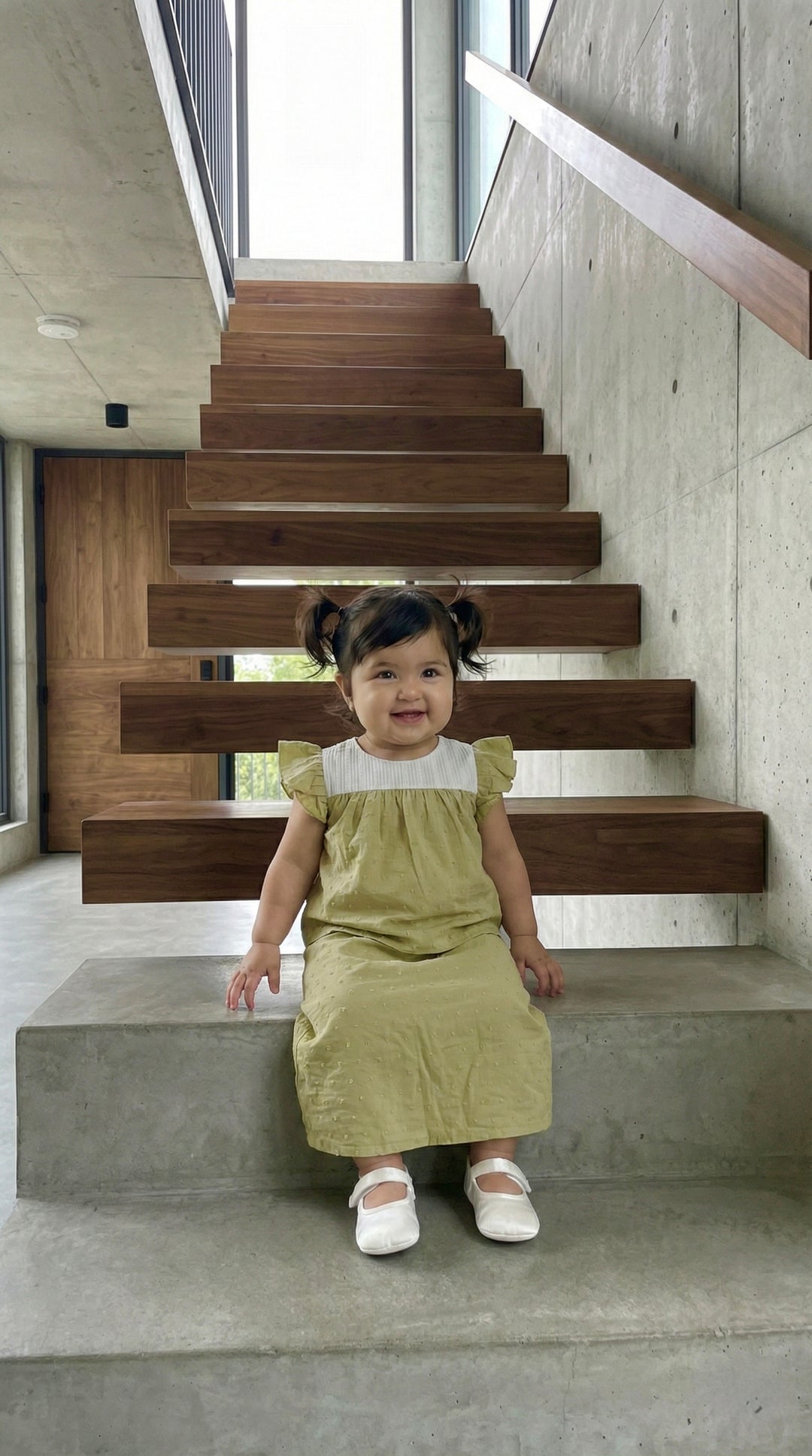 KEKWA Baby's Mini Kurung Set in Dewlight Green