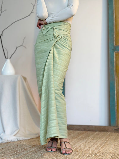 CEMARA Short Kebaya Set in Olive Floral