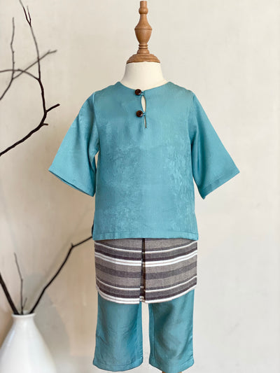 AYUB Instant Pelikat Style Samping in Slate Stripes