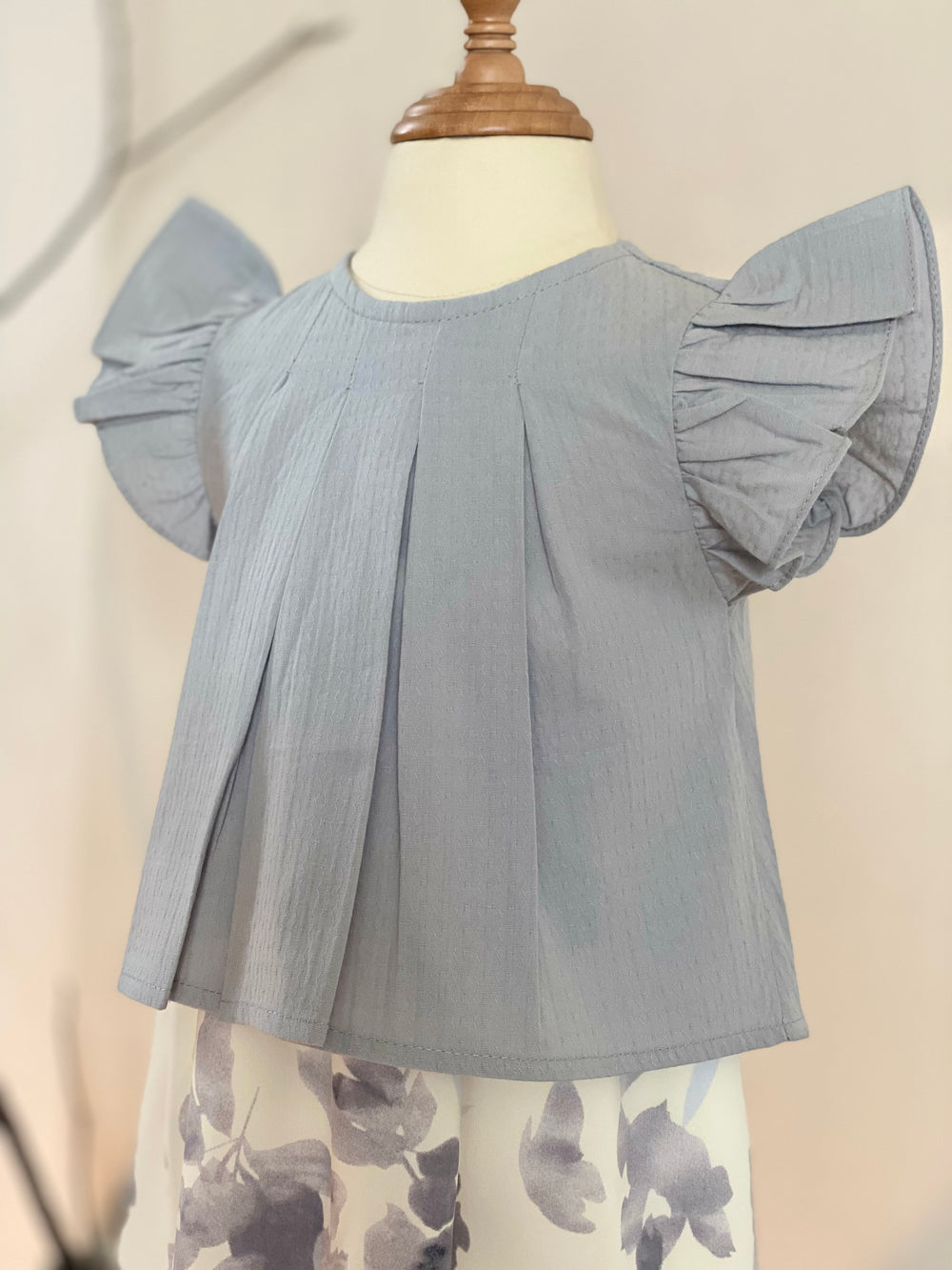 KUNTUM Baby’s Modern Kurung Set in Ash