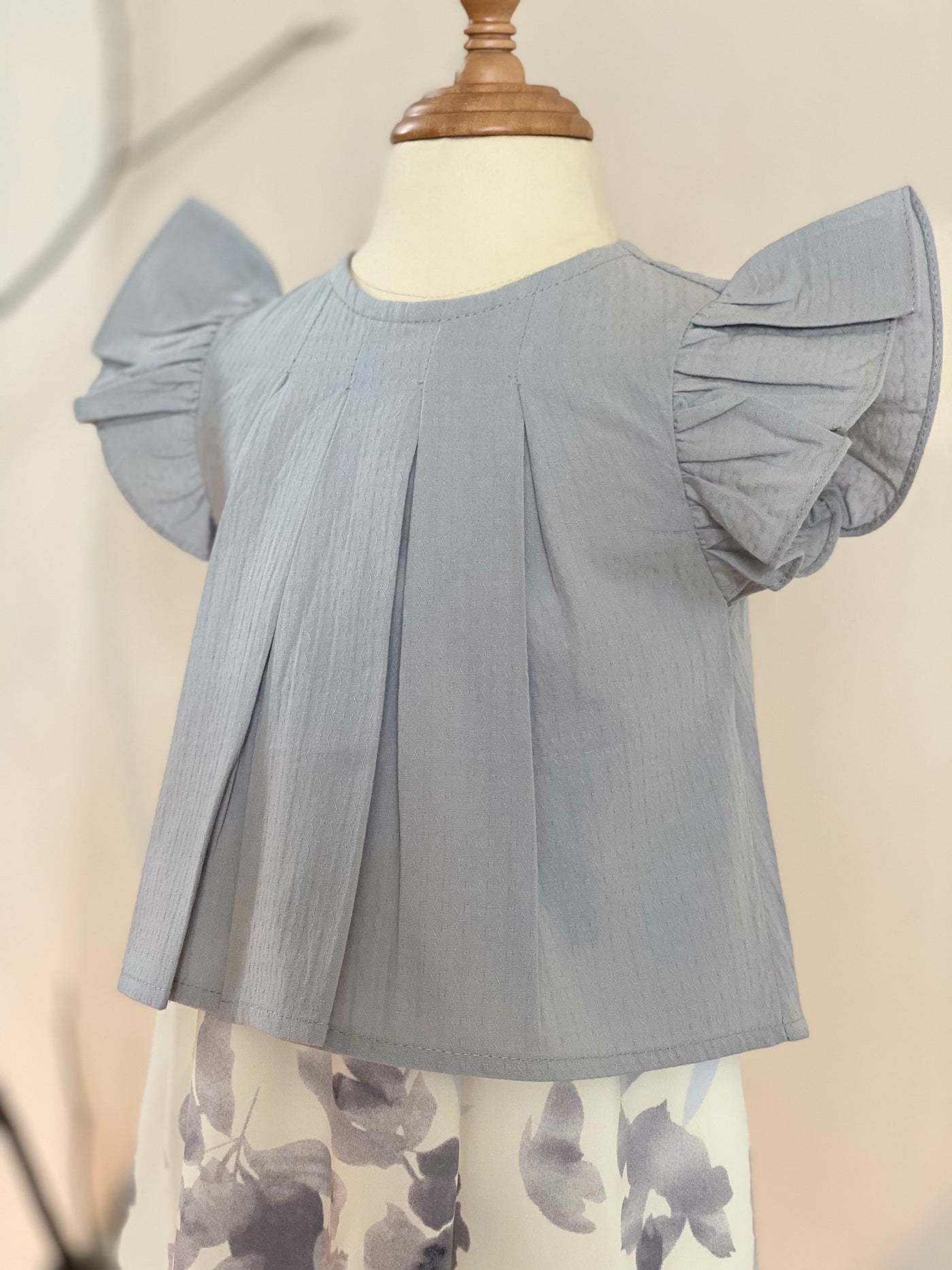 KUNTUM Baby’s Modern Kurung Set in Ash
