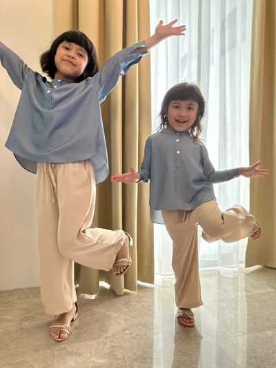 EMERY Palazzo Pants in Latte