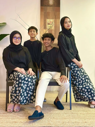 MULUS Kurung Kedah Set in Ebony