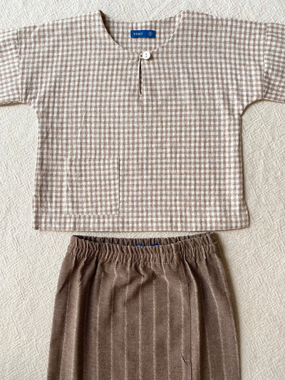 KESUMA Baby's Kurung Kedah Set in Sand