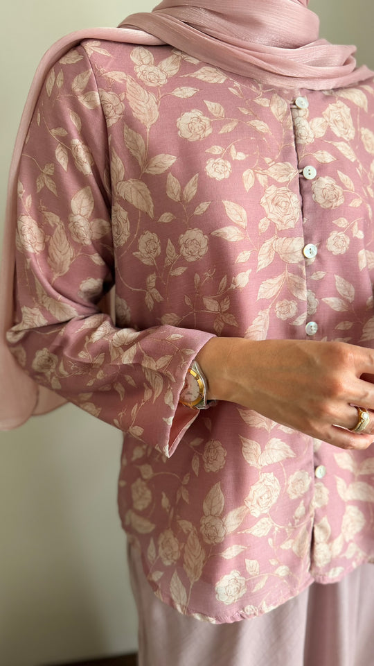 KEJORA Modern Mini Kurung Set in Antique Blush