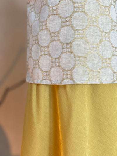 MANIS Baby's Modern Mini Kurung Set in Daffodil