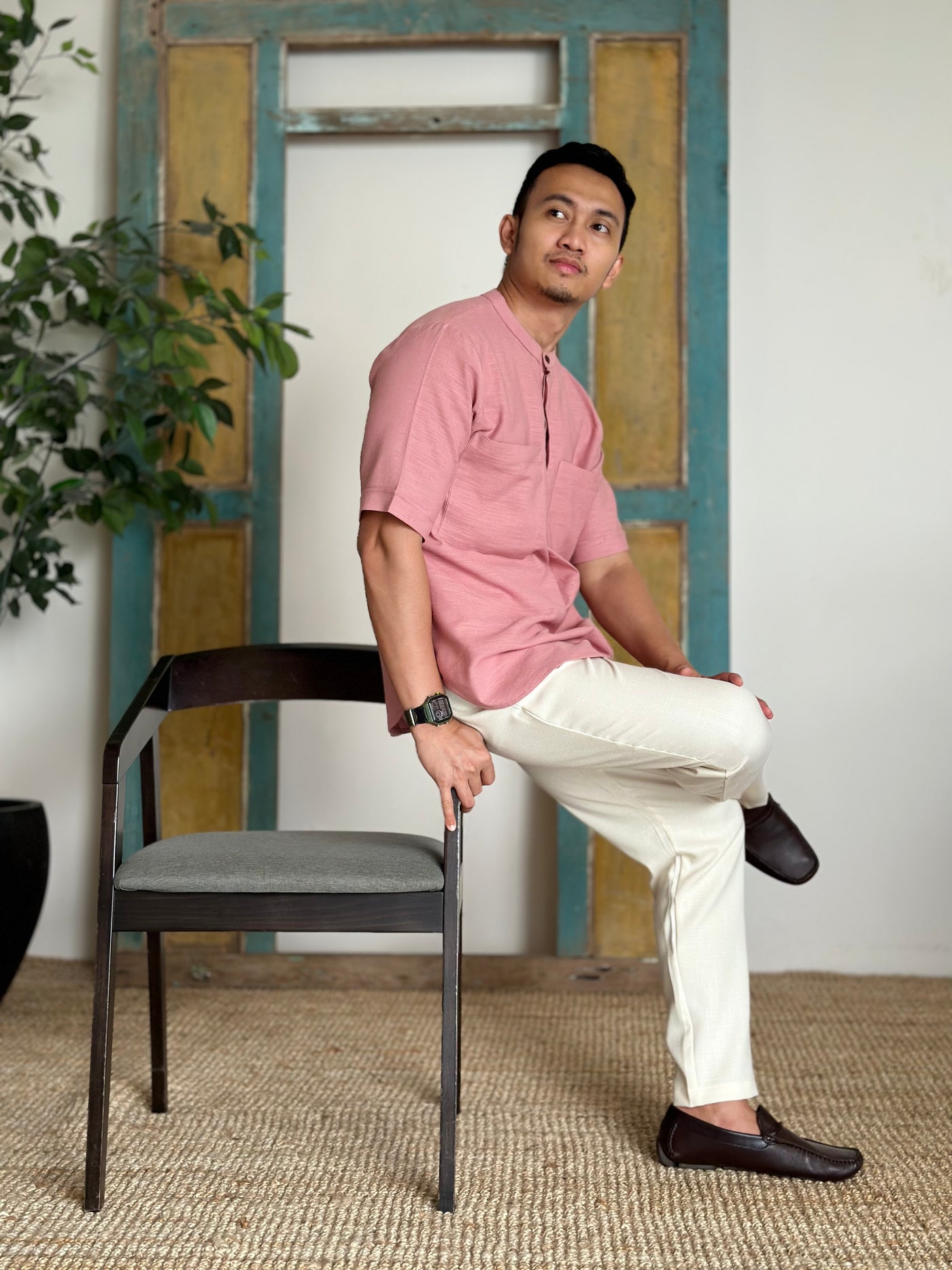 ABU Pocket Kurta in Pink