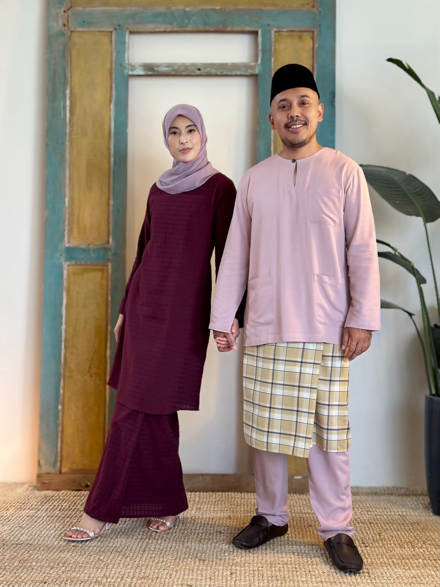 CEMPAKA Kurung Pahang Set in Tyrian