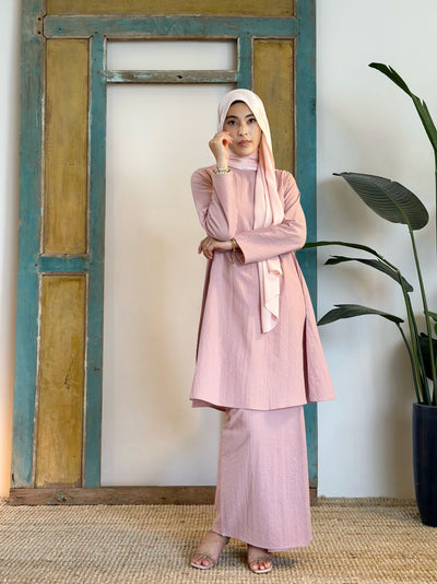 CEMPAKA Kurung Pahang Set in Pink