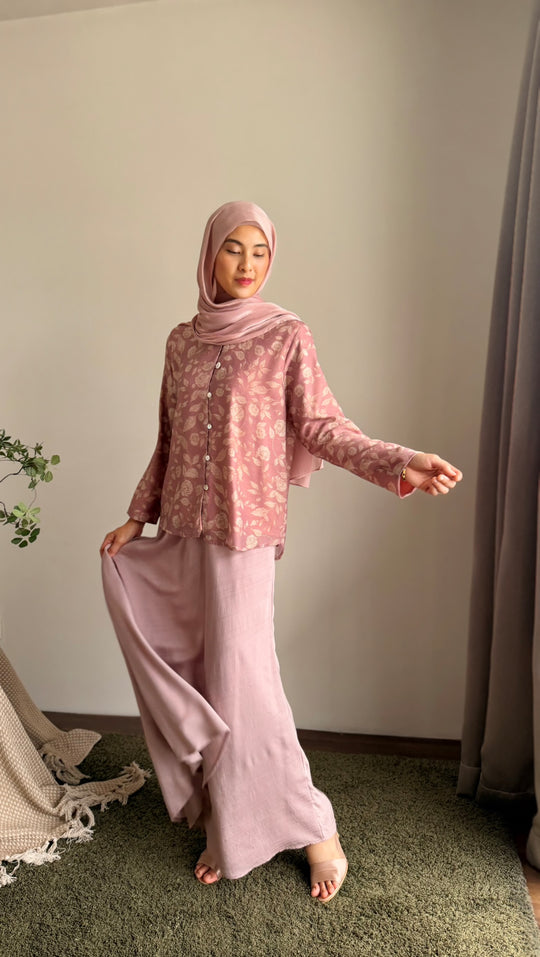 KEJORA Modern Mini Kurung Set in Antique Blush