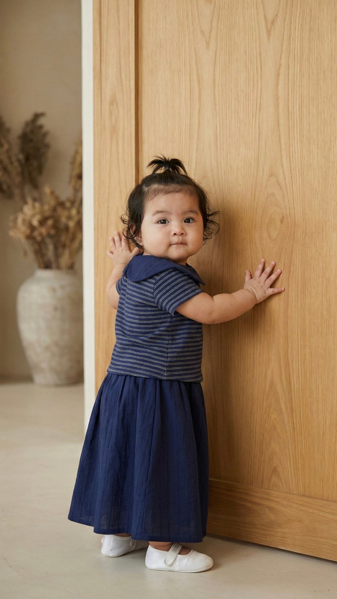 ARA Baby's Mini Kurung Set in Navy