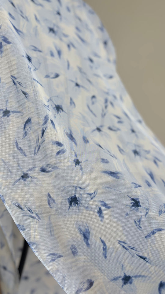 ALUN Selendang in Indigo Petals