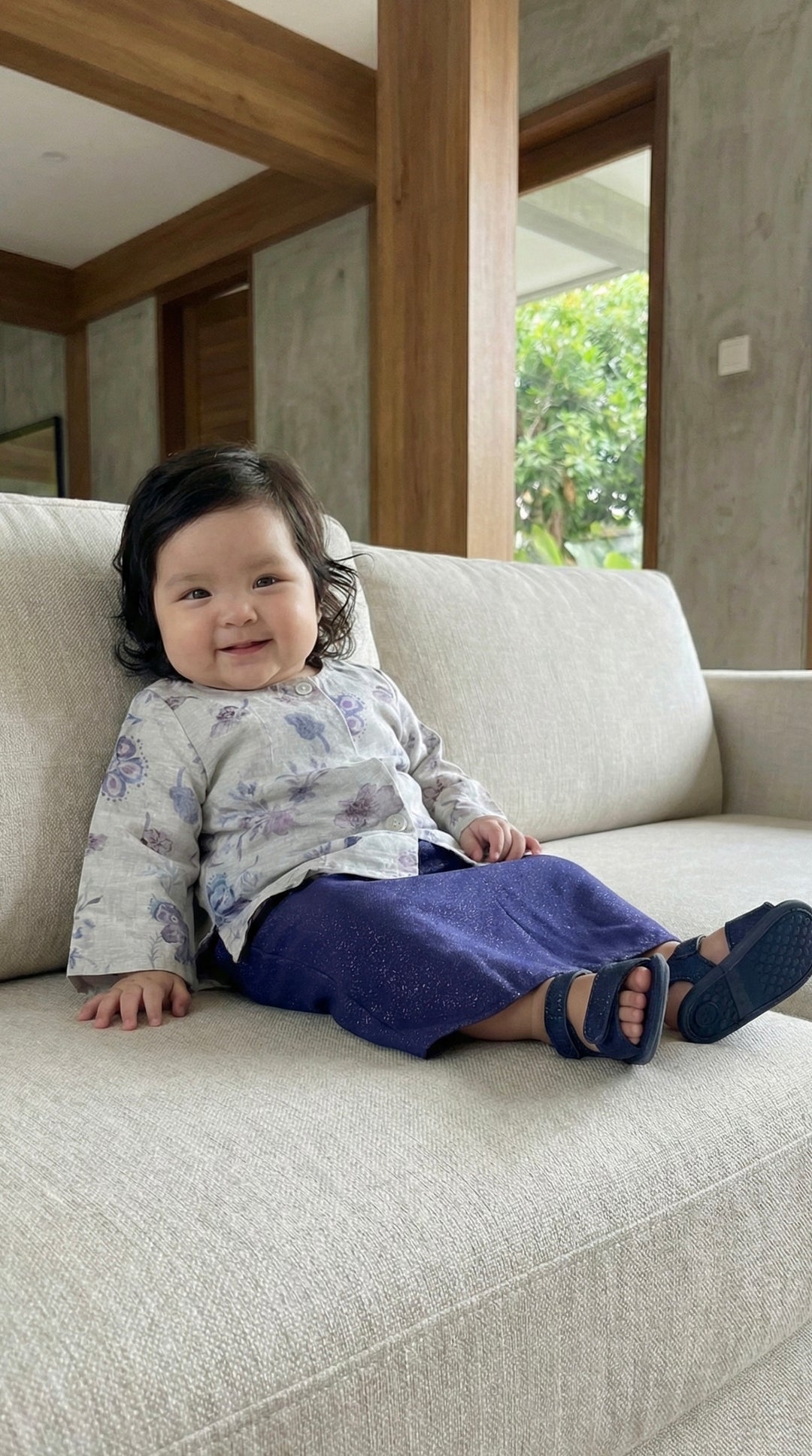 KARTIKA Modern Kurung Set in Hyacinth