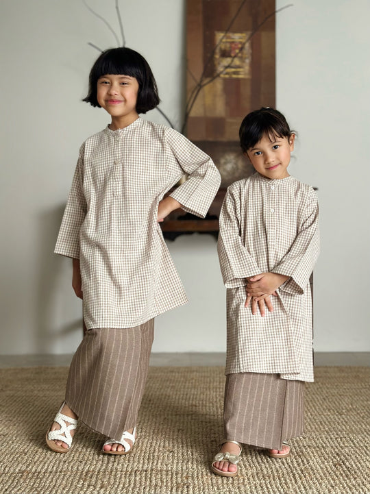 DELIMA Riau Kurung Set in Sand