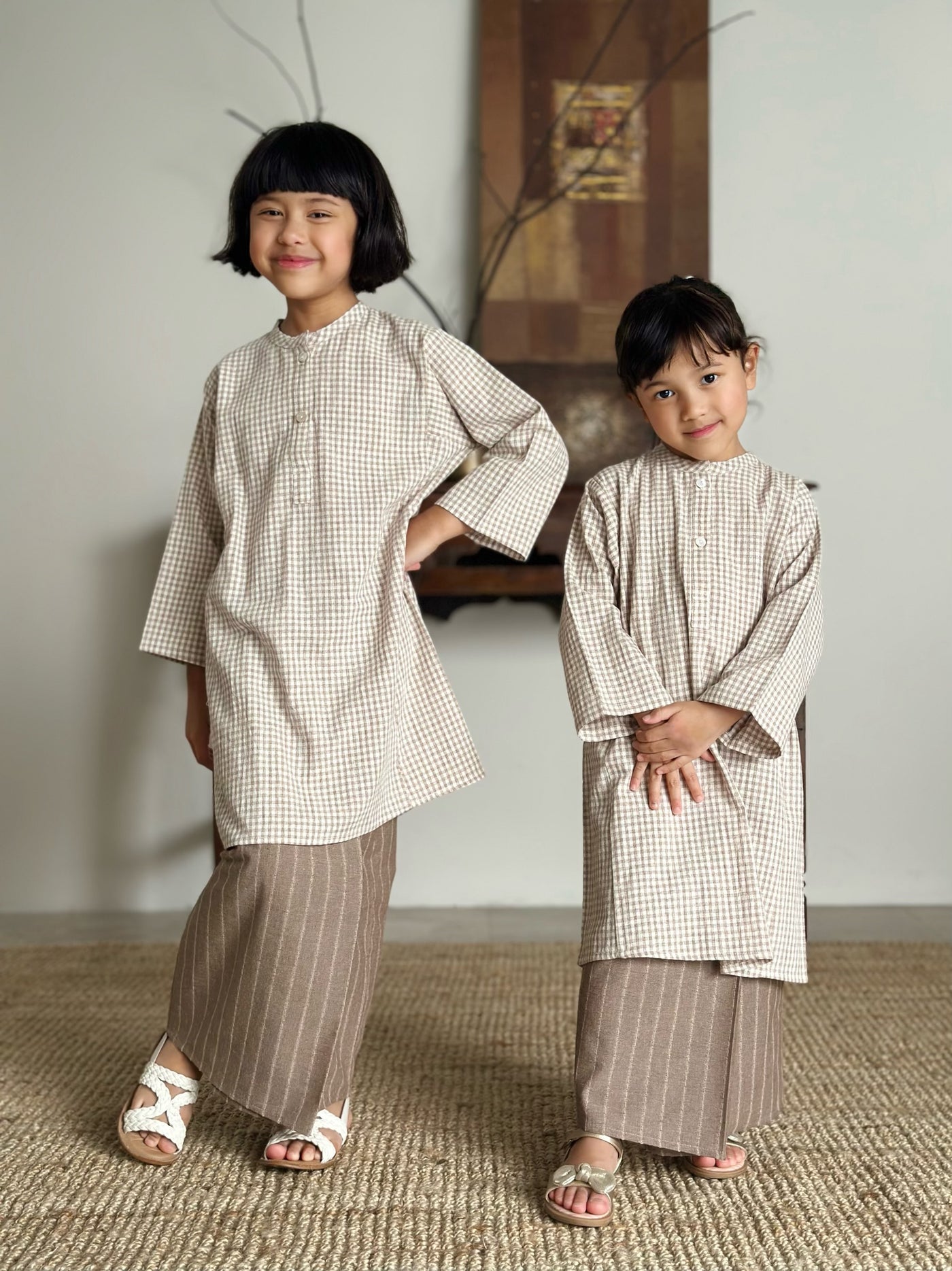 DELIMA Riau Kurung Set in Sand