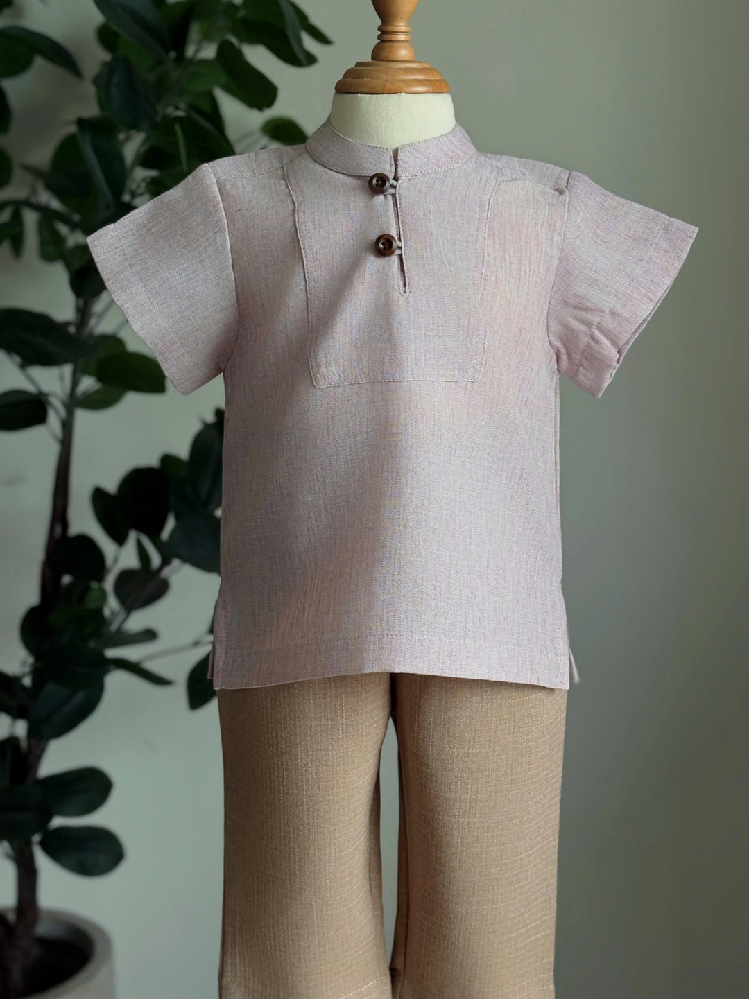 ALAM Baby's Kurta in Sandy Pink